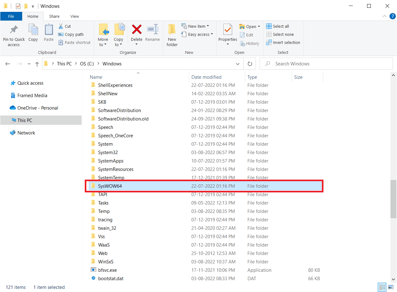 Windows フォルダー内の SysWOW64 フォルダーに対して同じ手順を繰り返します。お使いのデバイス用の Windows のドライバーが見つかりましたが、エラーが発生した問題を修正しました