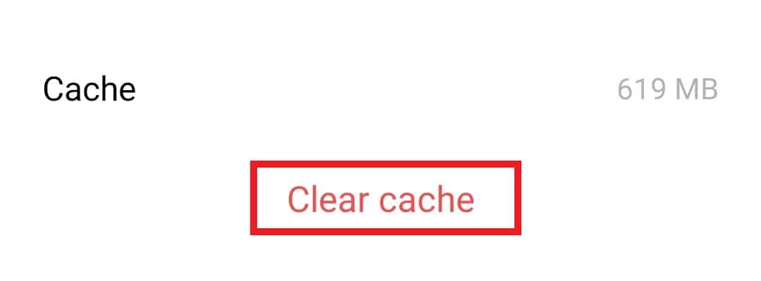 [キャッシュをクリア] をタップします。 AndroidでSling TV Downを修正