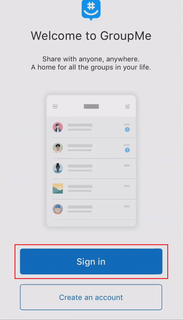 Stuknij w Zaloguj się | Dlaczego GroupMe nie pozwoli Ci się zalogować?