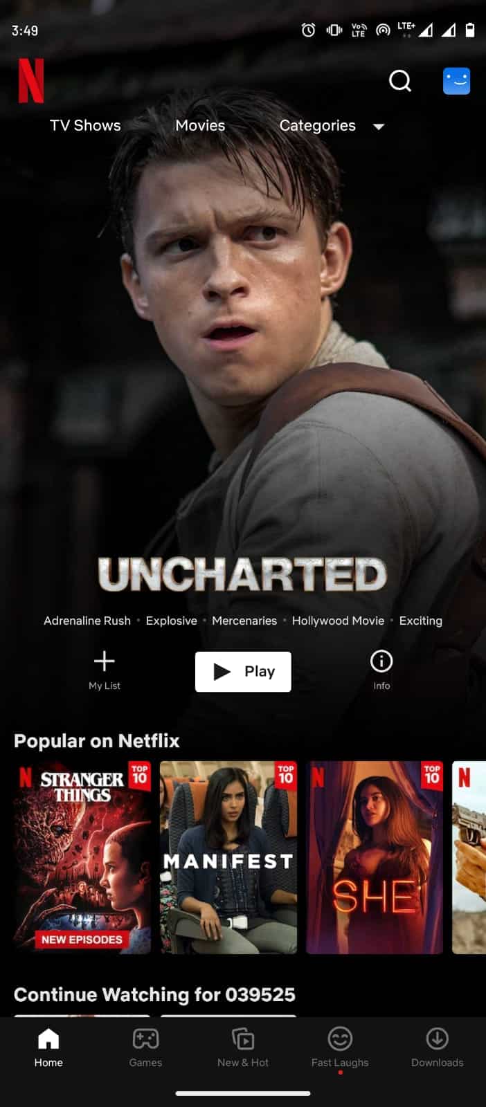 Ouvrez Netflix sur votre téléphone