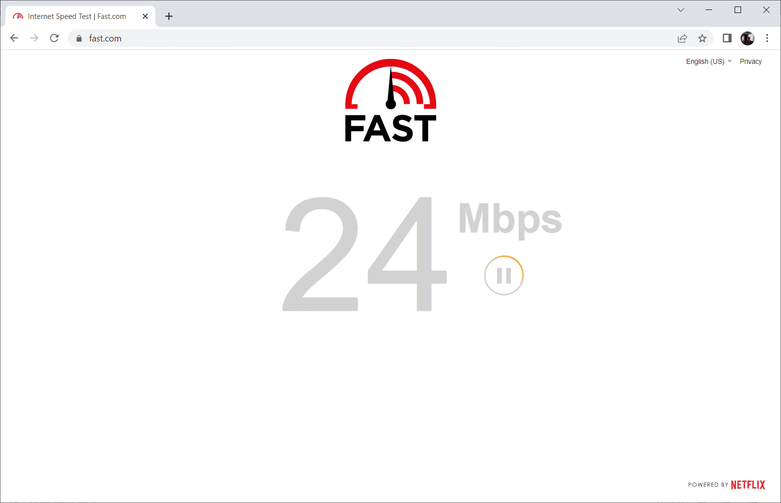 Haz una prueba de velocidad