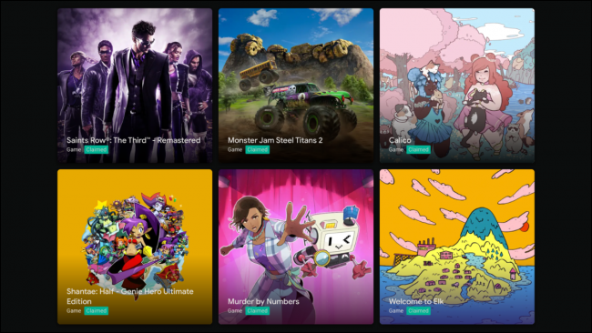 Saints Row, Monster Jam Steel Titans 2, Calico, Shantae: Half-Genie Hero Ultimate Edition, Murder by Numbers, Selamat datang di Elk di Google Stadia