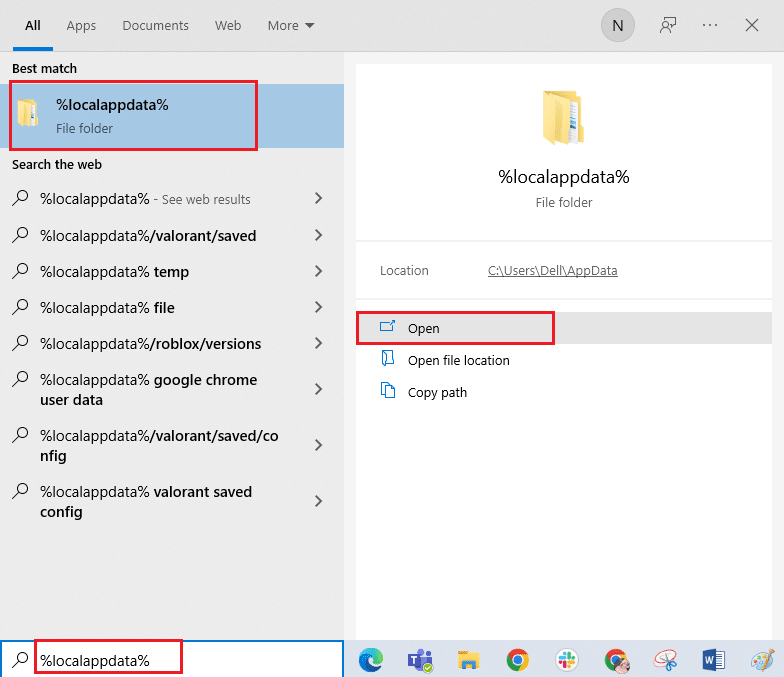 افتح مجلد AppData Local. Fix League لقد استعدنا هذا التثبيت في Windows 10