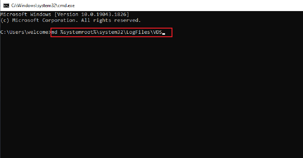 คำสั่ง vds แก้ไขรหัสข้อผิดพลาดของผู้ให้บริการ vds 490 01010004 ใน Windows 10