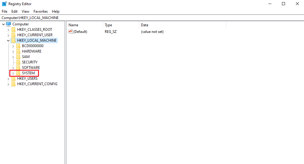 導航並單擊系統文件夾。修復 Windows 10 中的 vds 提供程序錯誤代碼 490 01010004