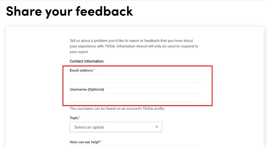 Entrez votre adresse e-mail et votre nom d'utilisateur
