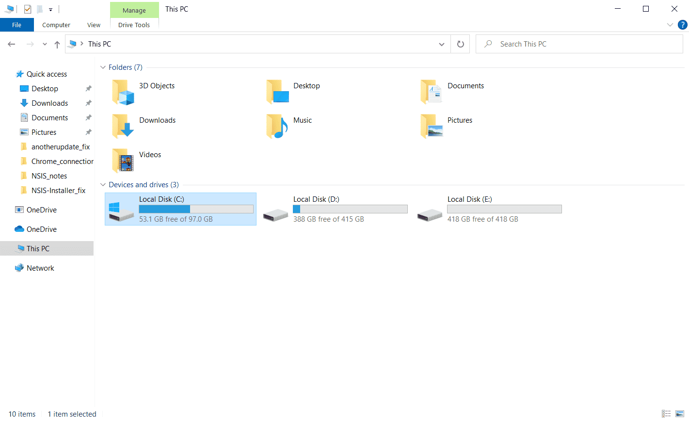 Avvia Esplora file