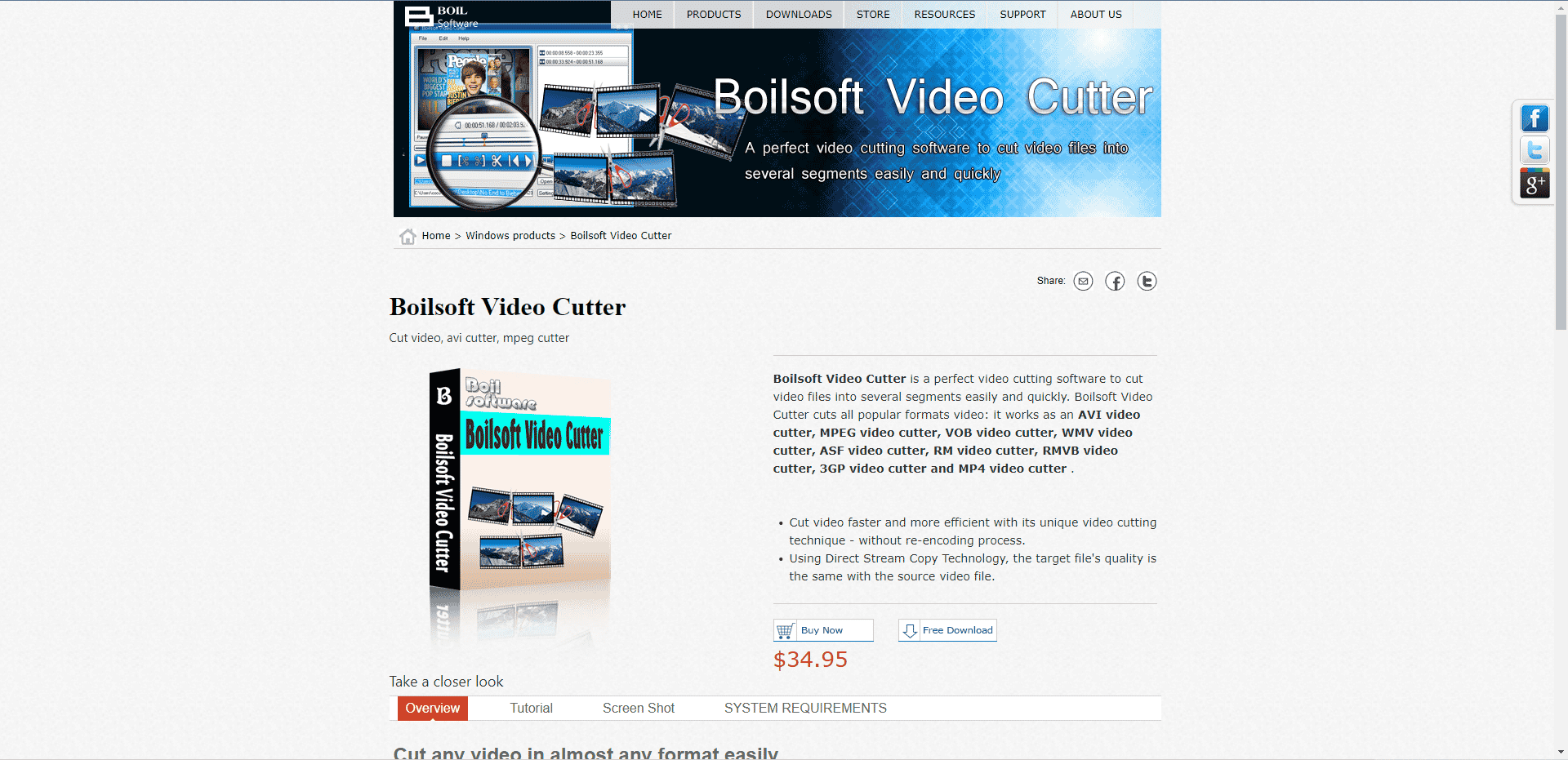 เว็บไซต์อย่างเป็นทางการของเครื่องตัดวิดีโอ Boilsoft สุดยอดแอพตัดวิดีโอฟรี