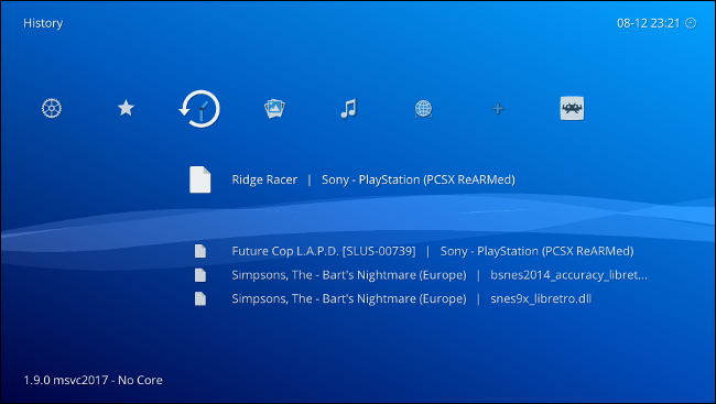 RetroArch untuk Seri Xbox melalui UWP