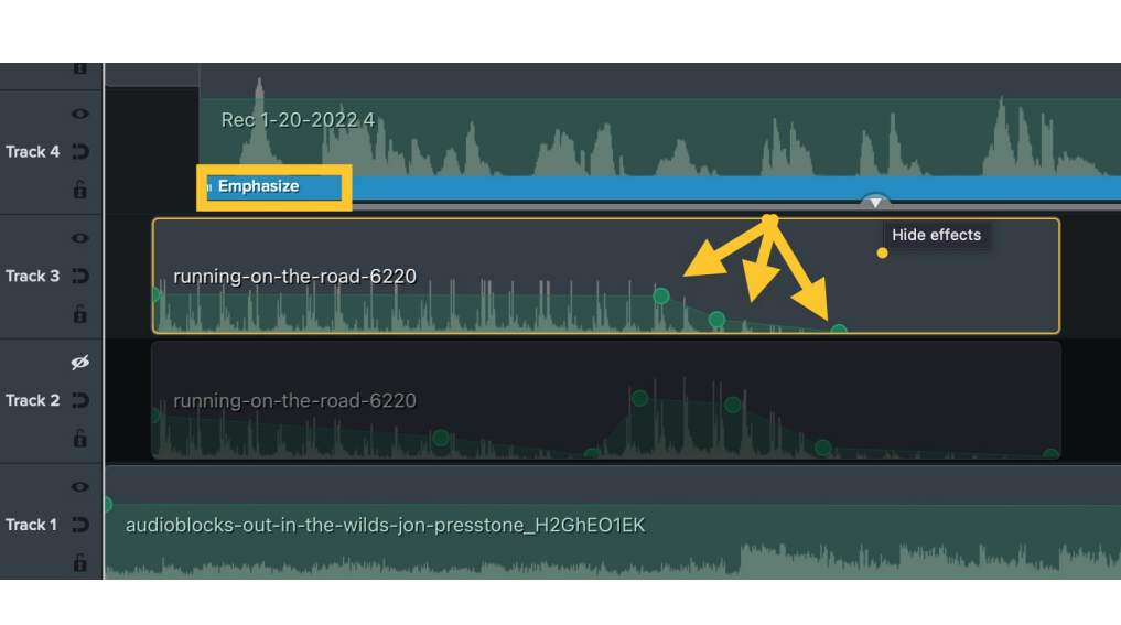 Modifica audio