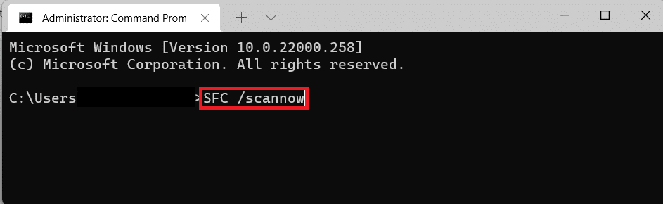 Comanda SFC scannow în linia de comandă. Remediați eroarea la aplicarea transformărilor în Windows 10