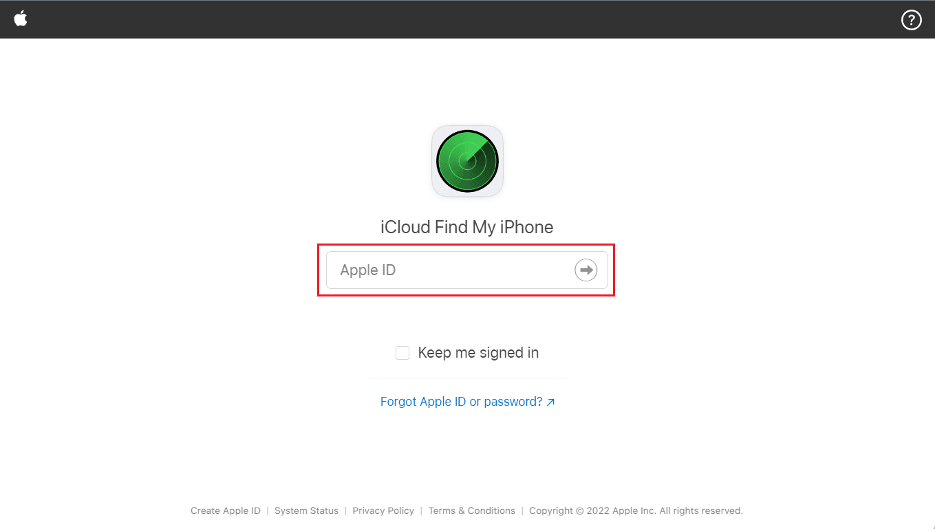Введите свой Apple ID и пароль для входа