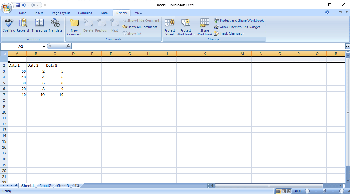 Pressione Ctrl + Shift e, em seguida, pressione a tecla de seta para a direita para selecionar a linha inteira. excel não pode inserir novas células