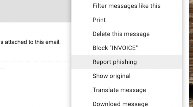 Gmail でフィッシングを報告する