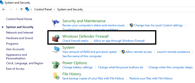 Windowsファイアウォールをクリックします| Windowsファイアウォールの問題を修正する