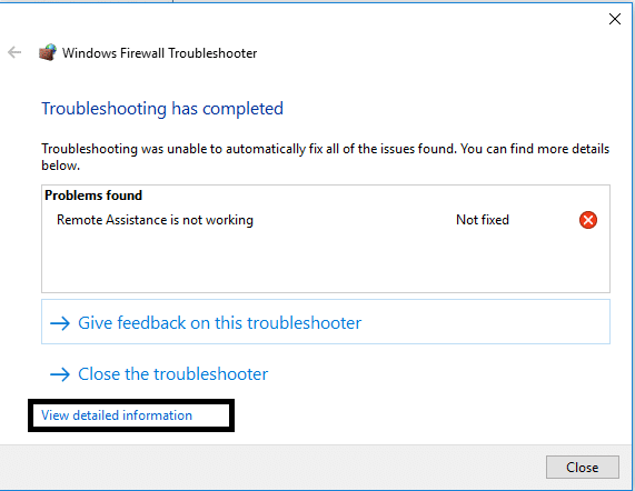 トラブルシューティングを閉じることができます| Windows10のWindowsファイアウォールの問題を修正する