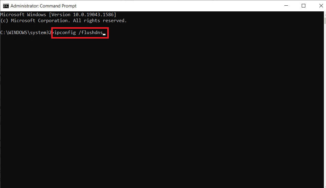 พิมพ์คำสั่งต่อไปนี้เพื่อล้างแคช DNS แก้ไข Ping สูงใน League of Legends