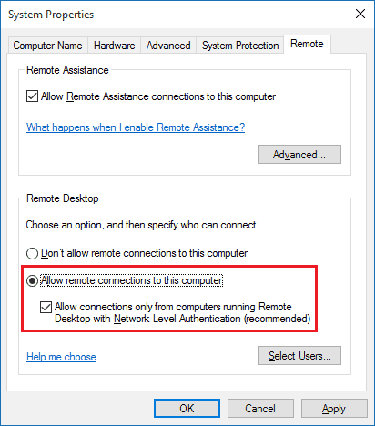 このコンピューターへのリモート接続を許可する| Windows10でリモートデスクトップを有効にする