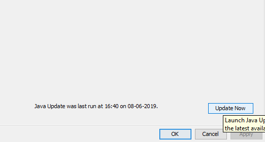 今すぐ更新をクリックして更新を確認してください