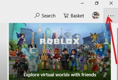 右上隅にある3つのドットアイコンをクリックします| Minecraftのクラッシュの問題を修正する