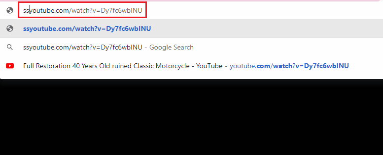 отредактировать URL. Fix Загрузчик не сделал это видео доступным