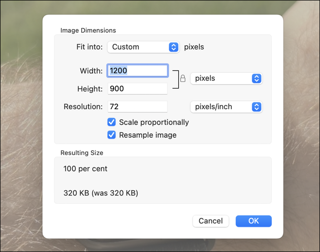 macOS için Önizleme ile görüntüleri ölçeklendirin