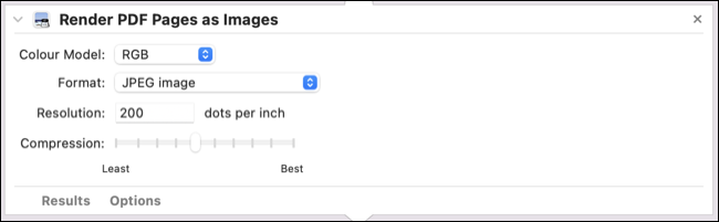 PDF'yi Görüntü olarak işlerken seçenekler