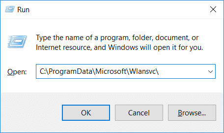 runコマンドを使用してWlansvフォルダーに移動します
