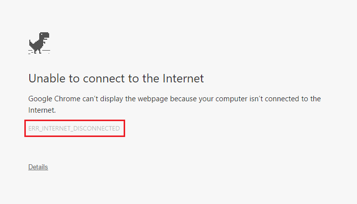 ChromeのERRINTERNETDISCONNECTEDエラーを修正