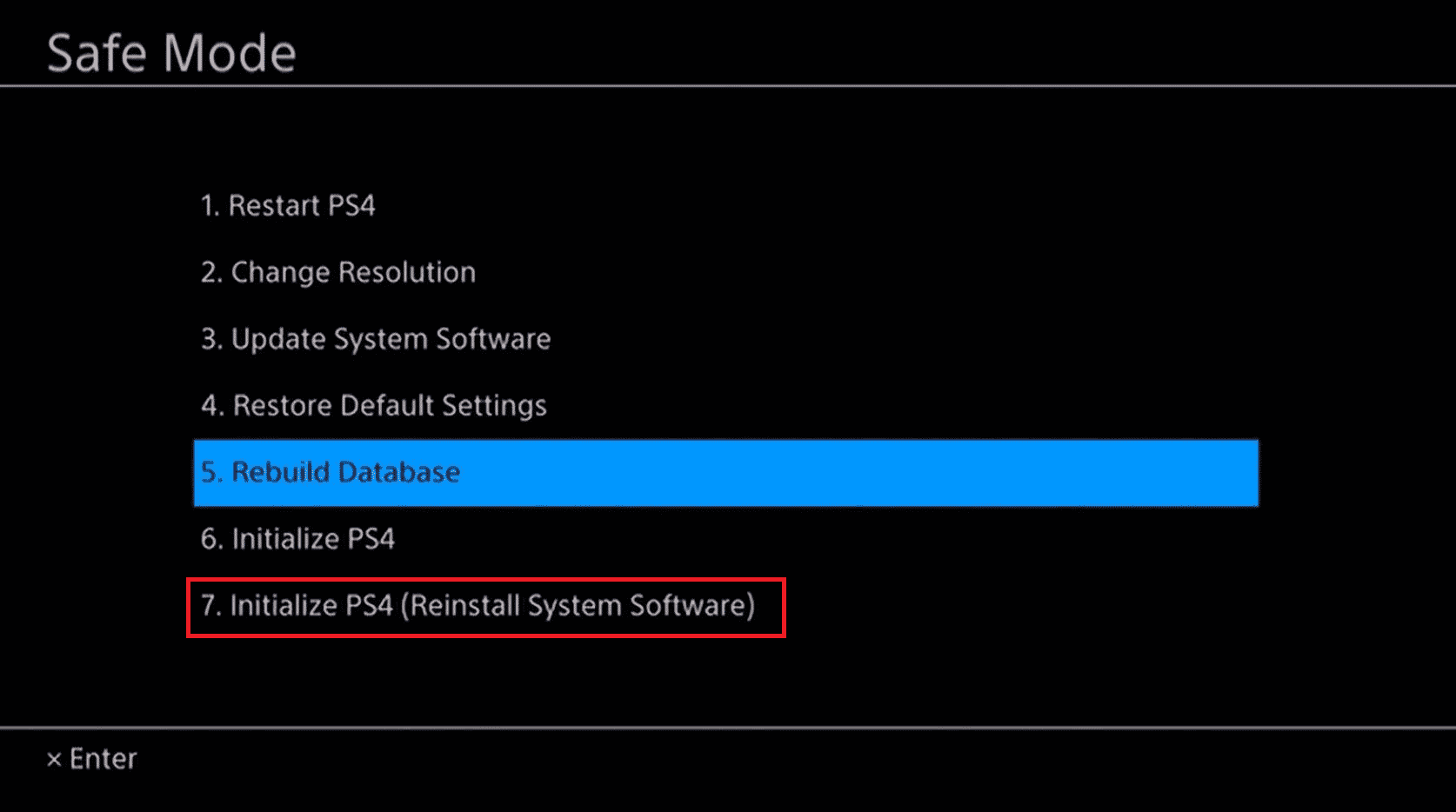 初始化PS4重装系统软件PS4安全模式
