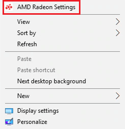 คลิกที่การตั้งค่า AMD Radeon ข้อกำหนดของระบบ NieR Automata คืออะไร