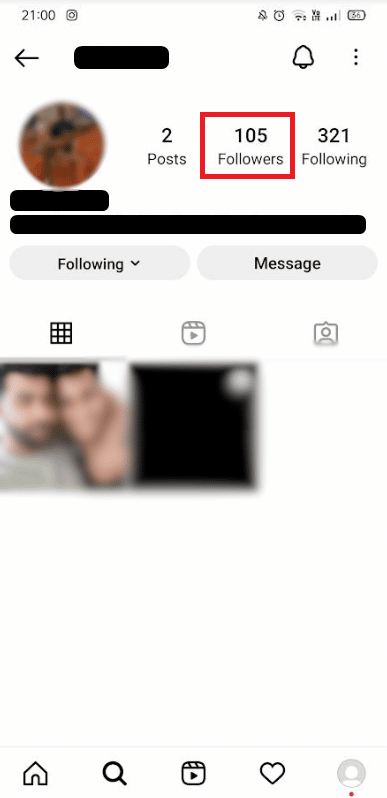 Gehen Sie zur Follower-Liste der Person, indem Sie auf Follower | tippen So sehen Sie die neuesten Follower auf Instagram