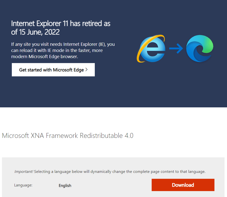 下載 microsoft xna 發行版。修復行動編號 1 中的降雨致命錯誤風險