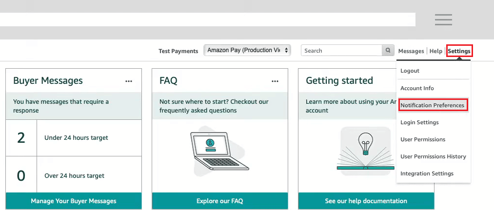 haga clic en Configuración - Preferencias de notificación | ¿Qué significa que se necesita la aprobación de Amazon? | aprobar un pedido en Amazon