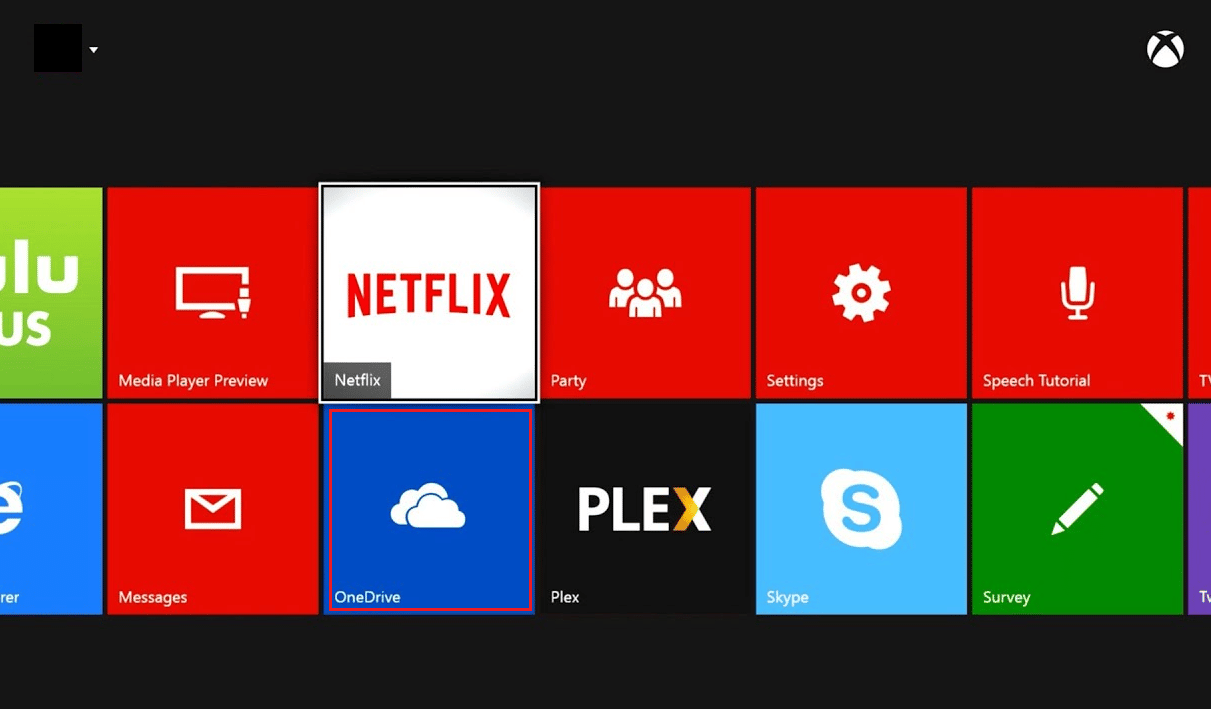 เปิดแอป OneDrive บน Xbox . ของคุณ