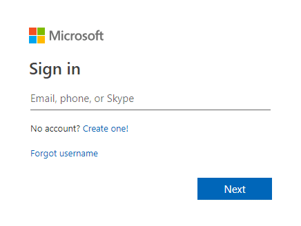 ユーザー名とパスワードを入力し、サインインをクリックします