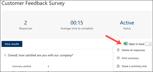 Opțiuni de răspuns Microsoft Forms