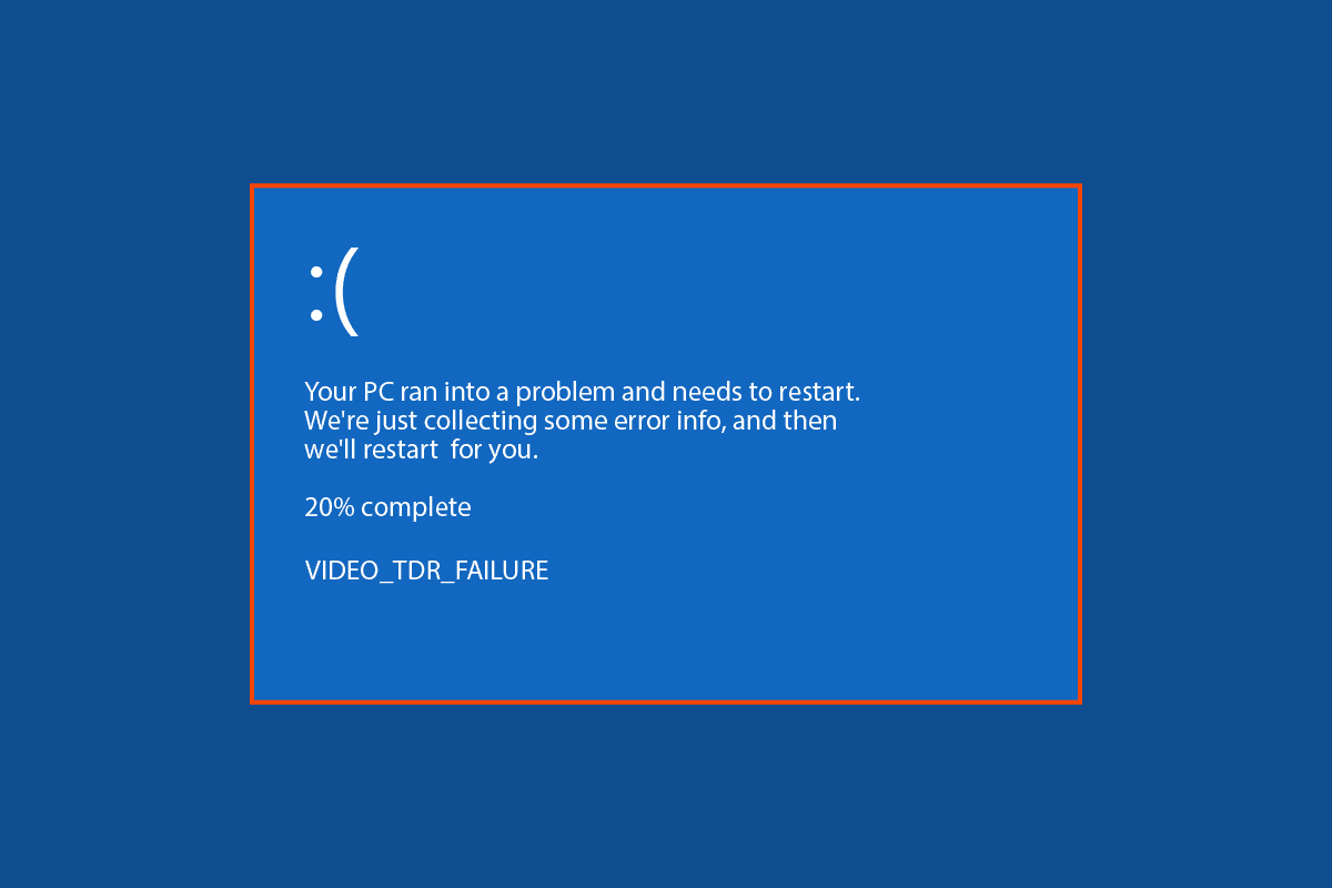 Correction de l'erreur MSDN Bugcheck Video TDR dans Windows 10