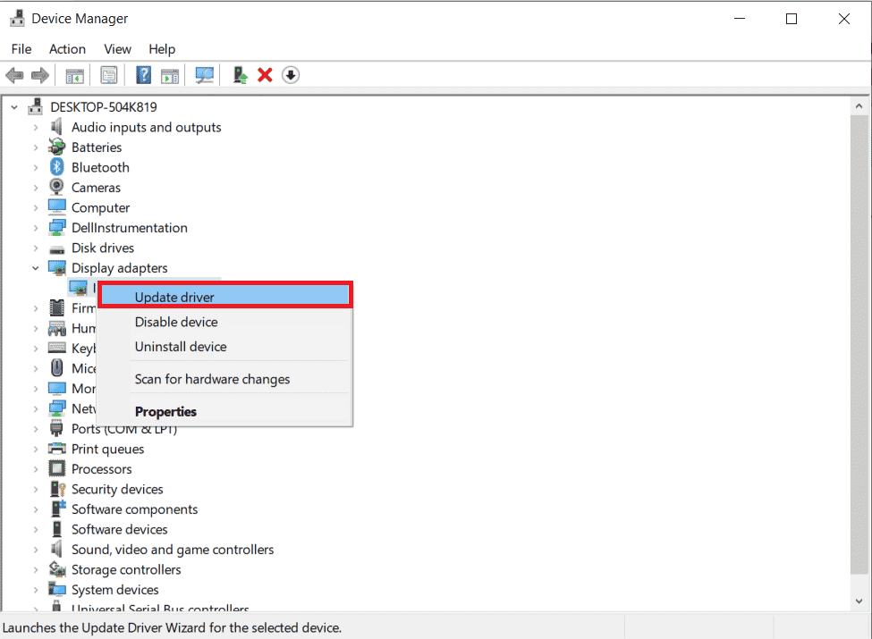 Mettez à jour le pilote NVIDIA. Correction de l'erreur MSDN Bugcheck Video TDR dans Windows 10