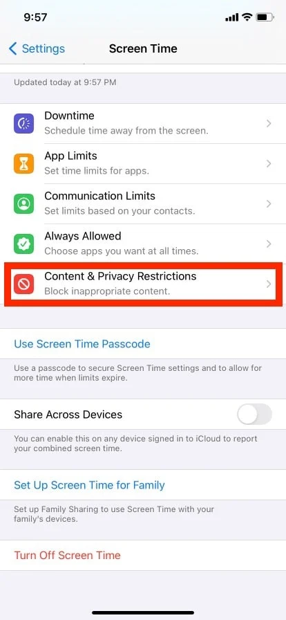開放內容和隱私限制。如何在 iPhone 上關閉隱身模式