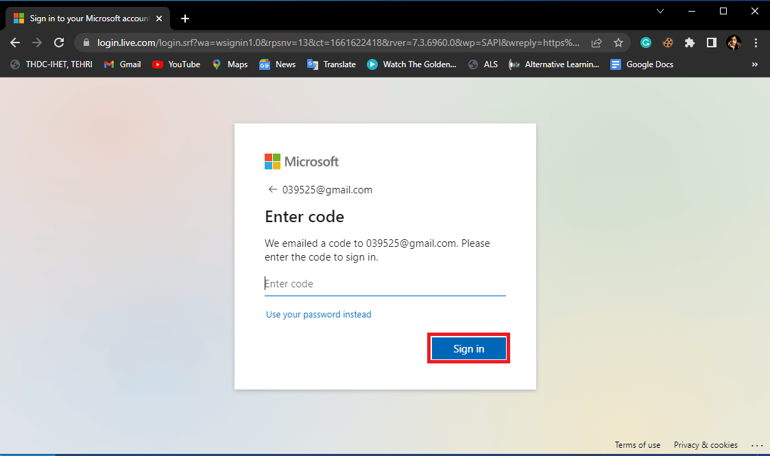 Microsoft, e-postanıza bir kod gönderecek ve hesabınızı doğrulamak ve oturum açmak için bu kodu kullanın. Düzeltme Hata mesajı şu anda gönderilemiyor daha sonra tekrar deneyin