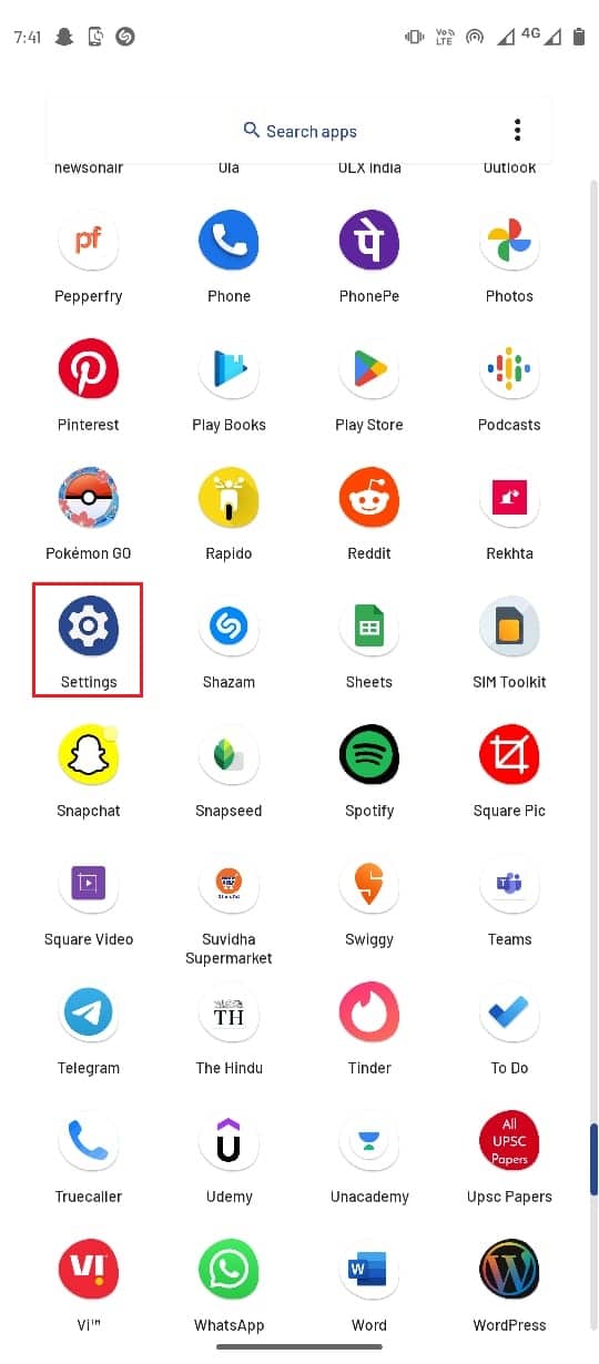 Navigați și selectați Setări. Remediați în prezent Imposibil de trimis mesajul dvs. pe Outlook Mobile