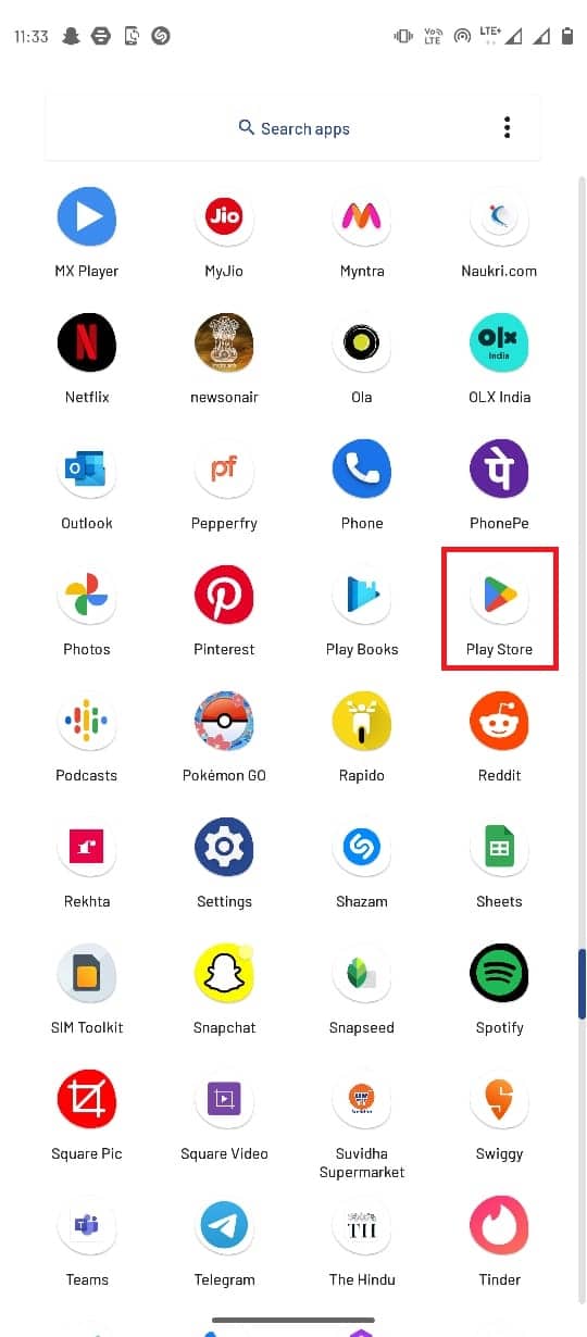 เปิด Google Play Store บนมือถือของคุณ