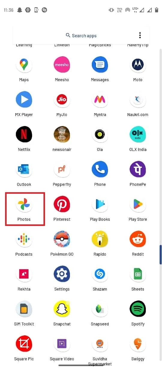 ไปที่และเปิดแอป Google Photos แก้ไข Google Photos ไม่สามารถบันทึกการเปลี่ยนแปลง
