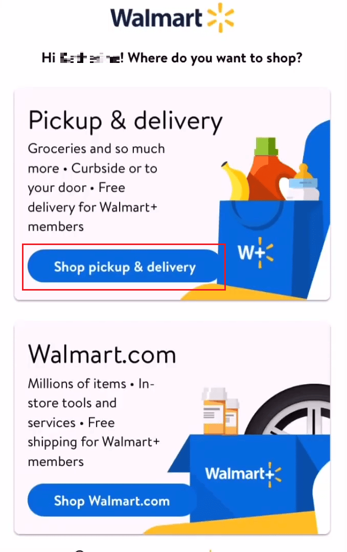 اضغط على الاستلام من المتجر والتسليم | ماذا يحدث إذا لم تذهب لاستلام طلب Walmart