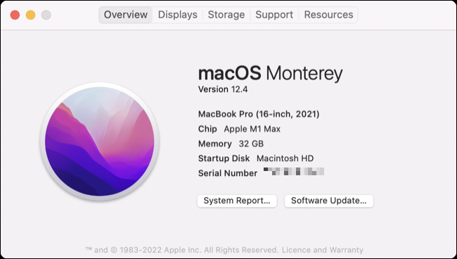 Despre acest Mac