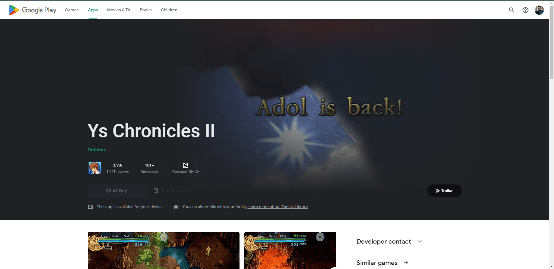 Site web de l'interface utilisateur graphique Description générée automatiquement. Meilleurs jeux comme Legend of Zelda pour Android