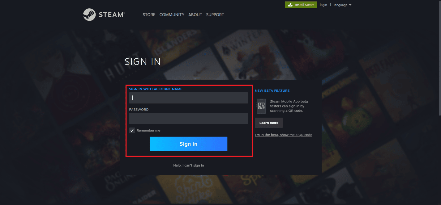 Kunjungi situs web Steam di browser dan masuk ke akun Anda | Cara membatalkan langganan ffxiv