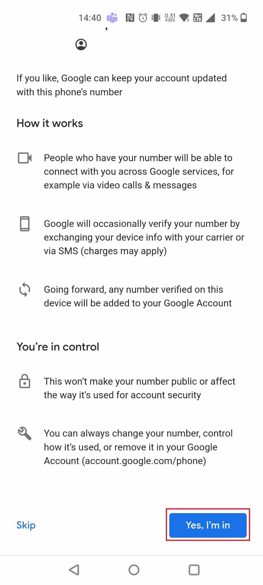 ปัดลงแล้วแตะ ใช่ ฉันอยู่ | จะเกิดอะไรขึ้นหากคุณจำรหัสผ่าน Gmail ไม่ได้
