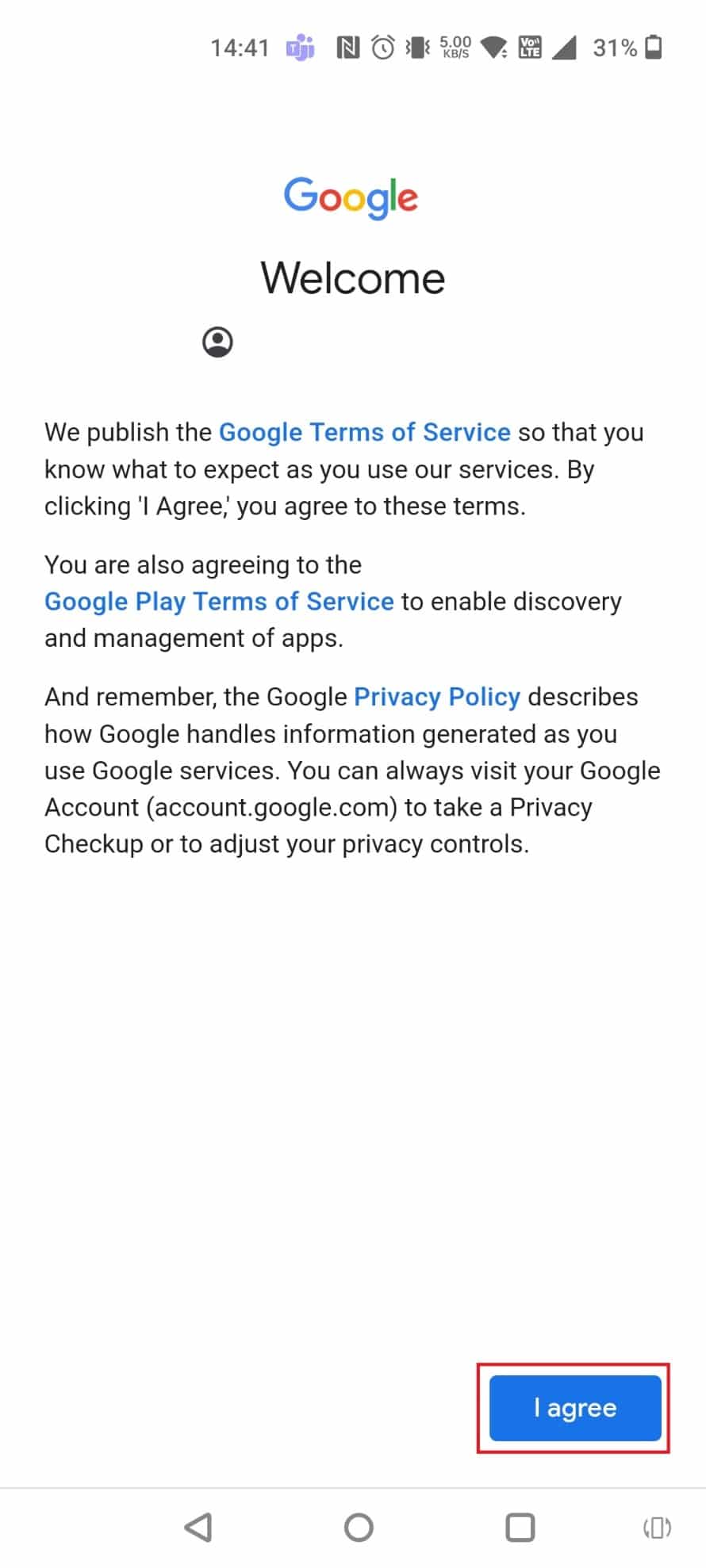 แตะที่ ฉันยอมรับ | จะเกิดอะไรขึ้นถ้าคุณจำรหัสผ่าน Gmail ไม่ได้ | รหัสสำรอง 8 หลักสำหรับ Gmail